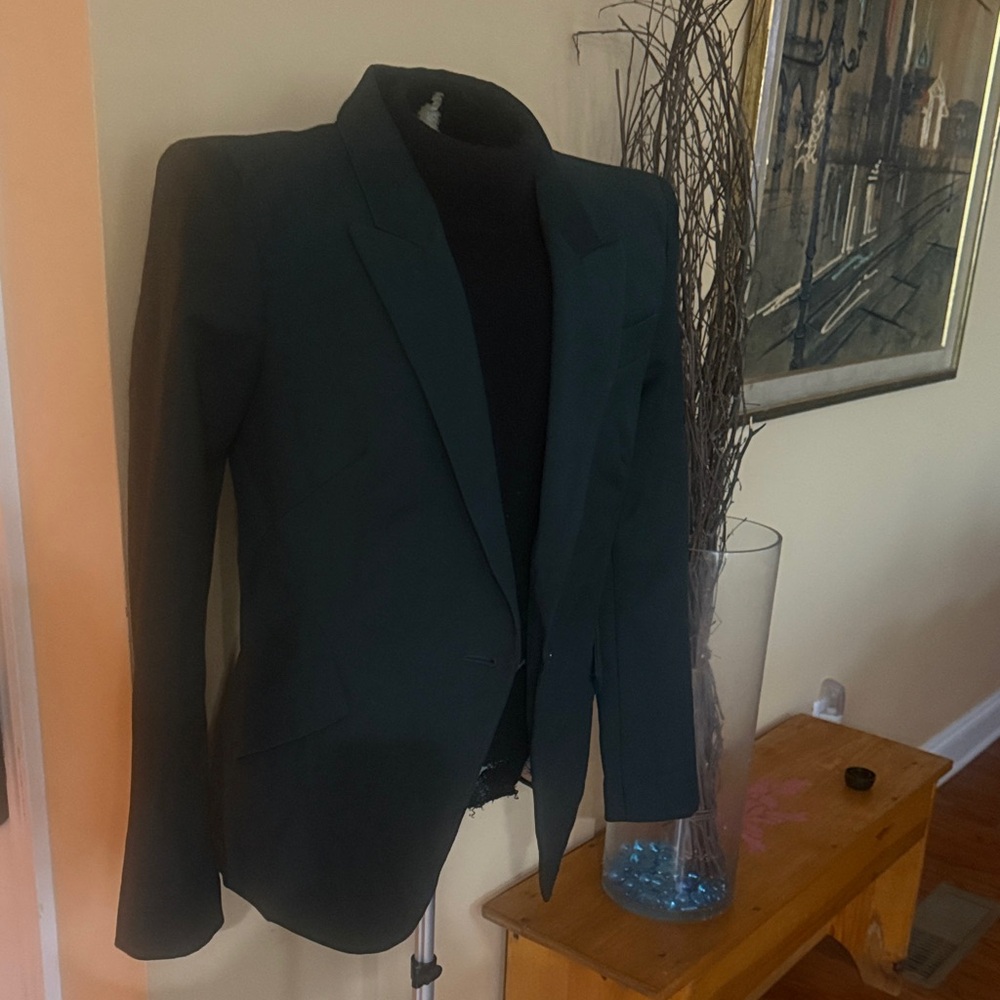 White House Black Market Forest Green Blazer
